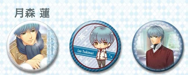 金色のコルダシリーズ 75㎜缶バッジ3個セット ウインターコレクション