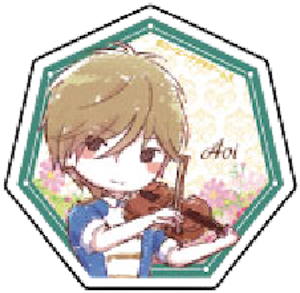 「金色のコルダ」シリーズ in GraffArtCAFE キャラアクリルバッジ「金色のコルダ2＆100万人の金色のコルダ」マーチング衣装ver. グラフアート