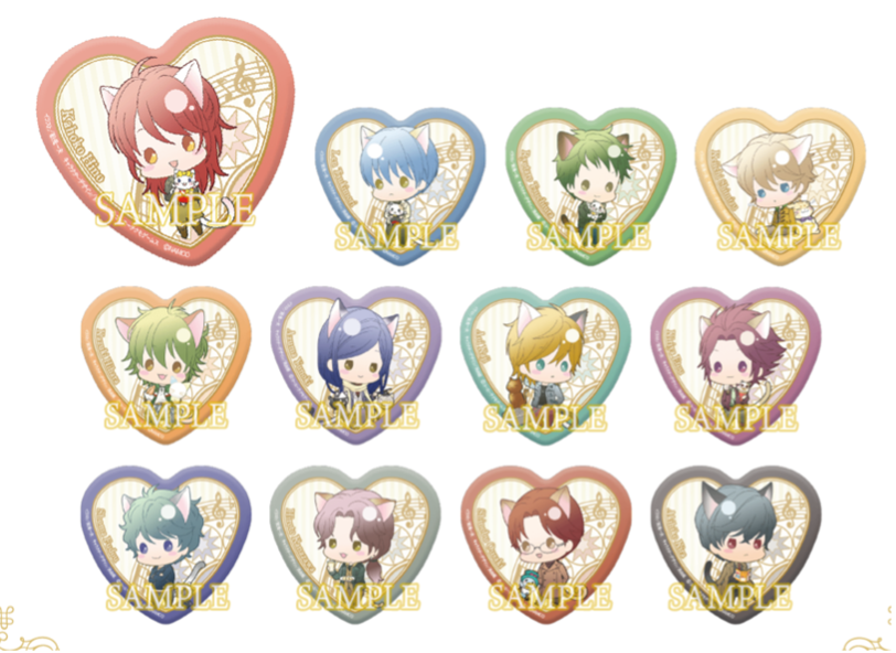 金色のコルダinナンジャタウン ハート型缶バッジコレクション