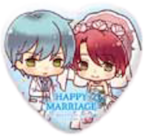 『100万人の金色のコルダ』ウェディング ハート缶バッジセット