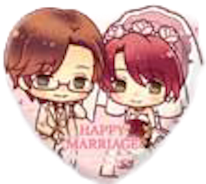 『100万人の金色のコルダ』ウェディング ハート缶バッジセット