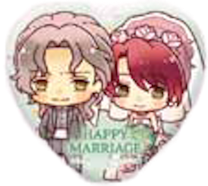 『100万人の金色のコルダ』ウェディング ハート缶バッジセット