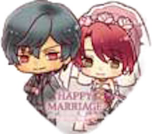 『100万人の金色のコルダ』ウェディング ハート缶バッジセット