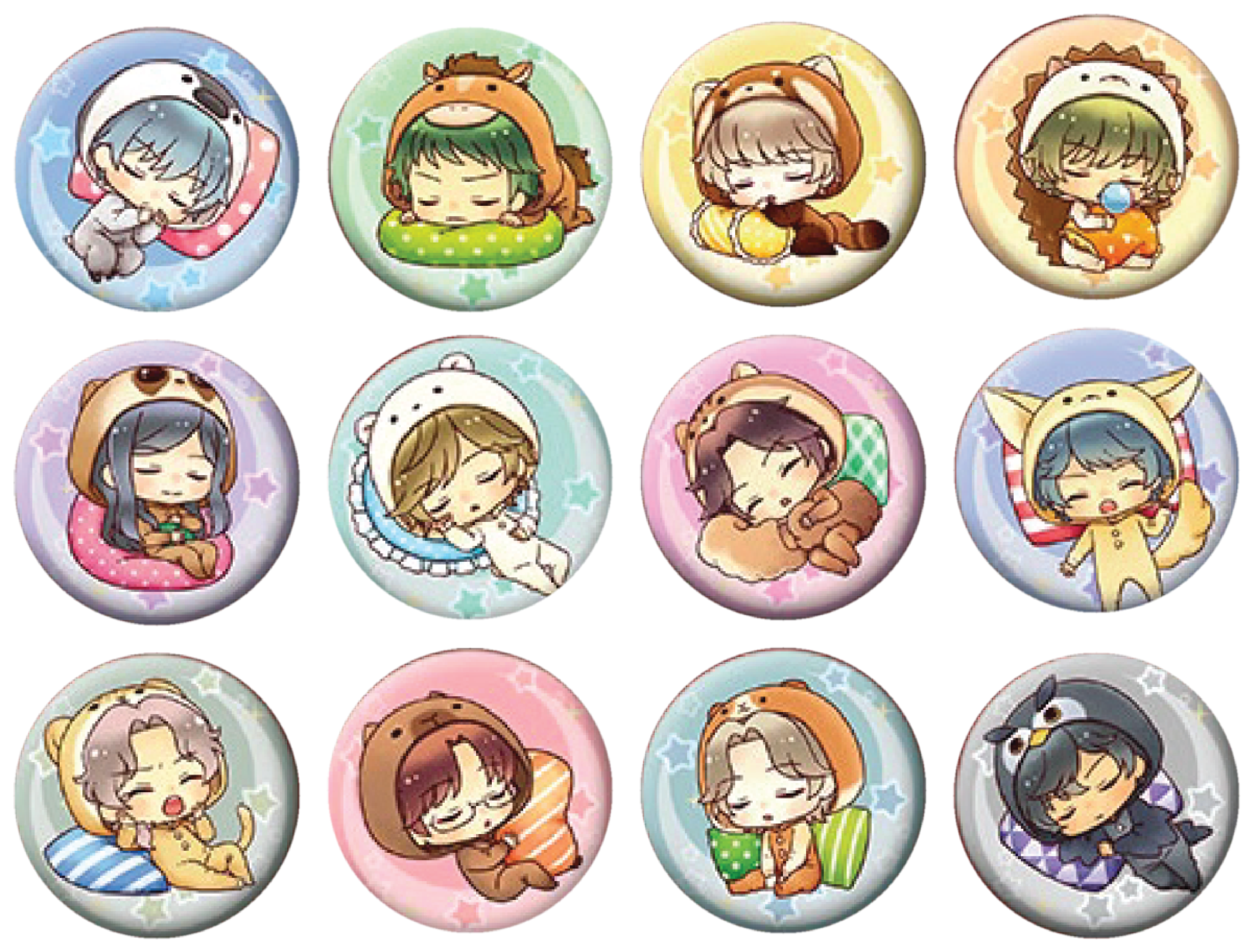 クリスマスマジック おやすみ缶バッジ