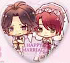 『100万人の金色のコルダ』ウェディング ハート缶バッジセット