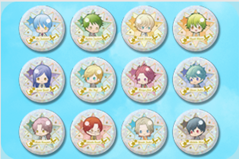 100万人の金色のコルダ　トレーディングシャイニー缶バッジ