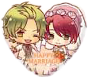 『100万人の金色のコルダ』ウェディング ハート缶バッジセット