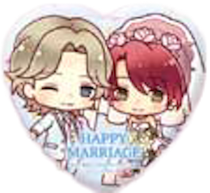 『100万人の金色のコルダ』ウェディング ハート缶バッジセット