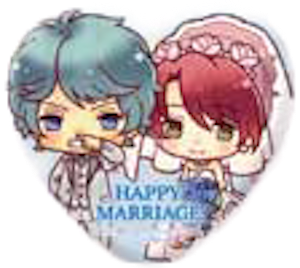 『100万人の金色のコルダ』ウェディング ハート缶バッジセット