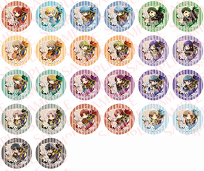 ガールズアトラクション冬祭2014 景品用大判缶バッジ